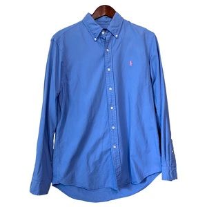 4/$24 Ralph Lauren Blue Dress Shirt Size Medium